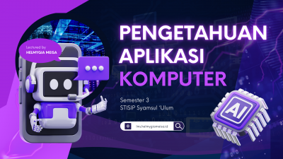 Pengetahuan Aplikasi Komputer 3C-IAN STISIP-SU